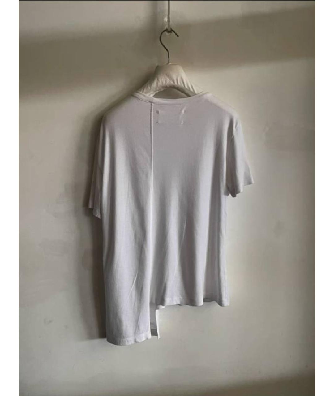 MAISON MARGIELA Белая хлопковая футболка, фото 2