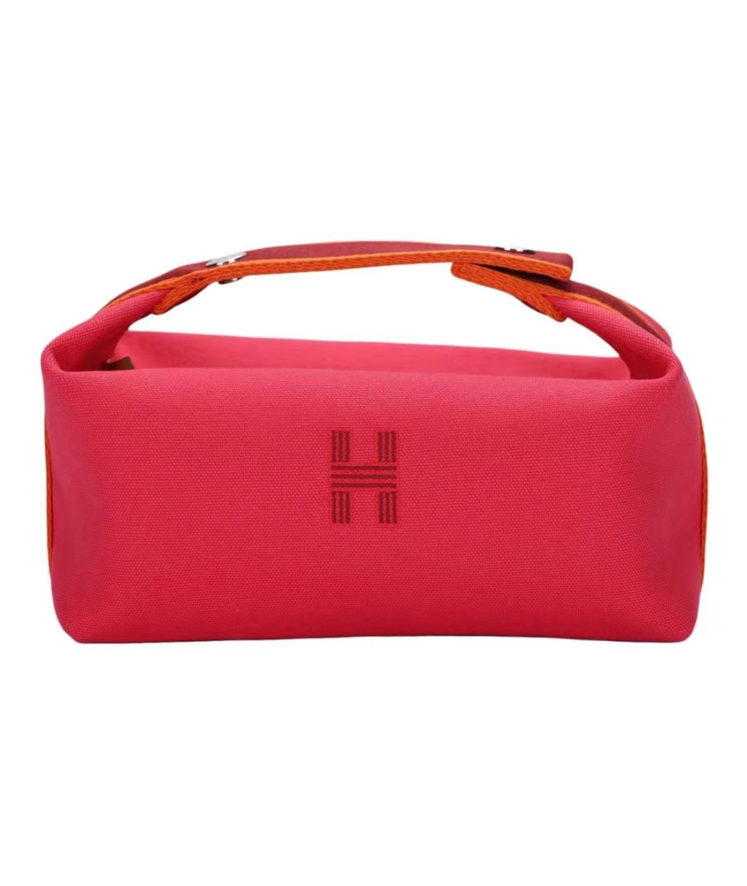 HERMES Красная хлопковая косметичка, фото 1