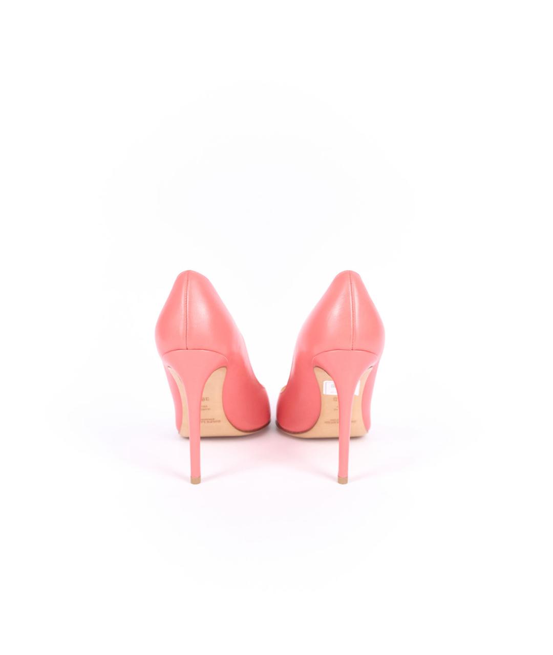 SAINT LAURENT Розовые кожаные туфли, фото 4