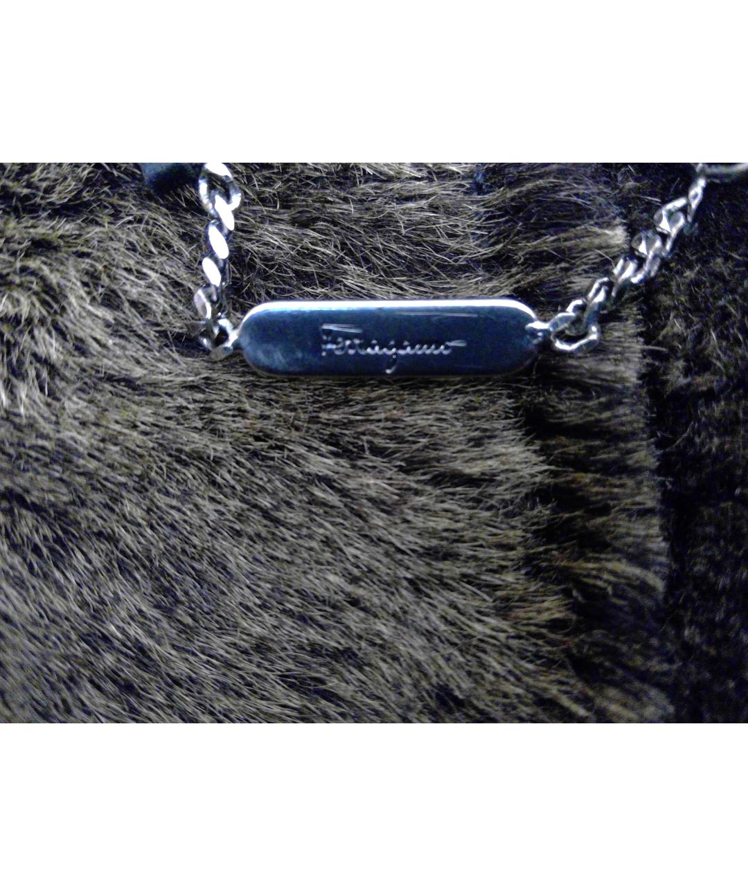 FERRAGAMO Коричневая кожаная дубленка/шуба, фото 8