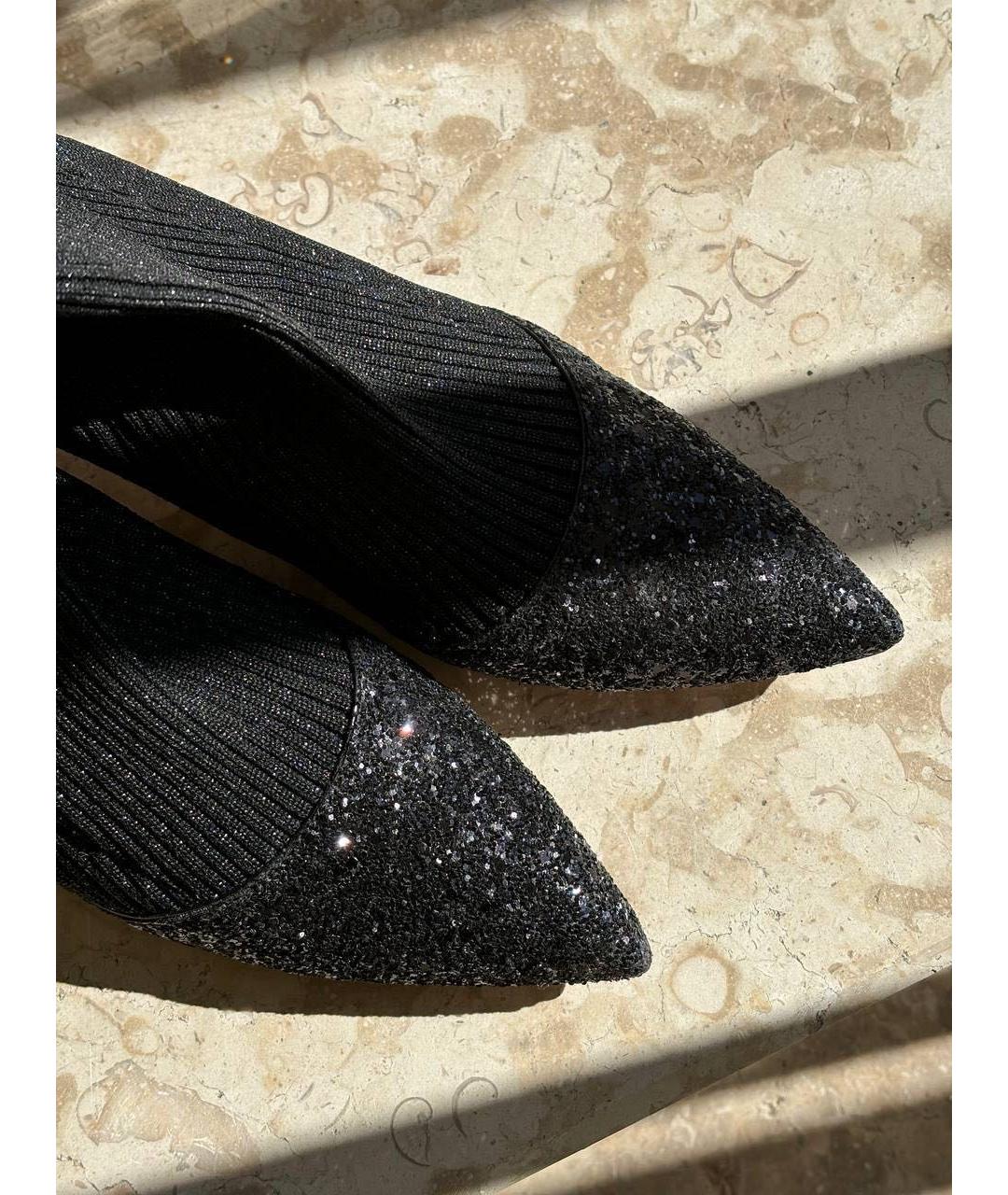 MIU MIU Черные текстильные ботильоны, фото 5
