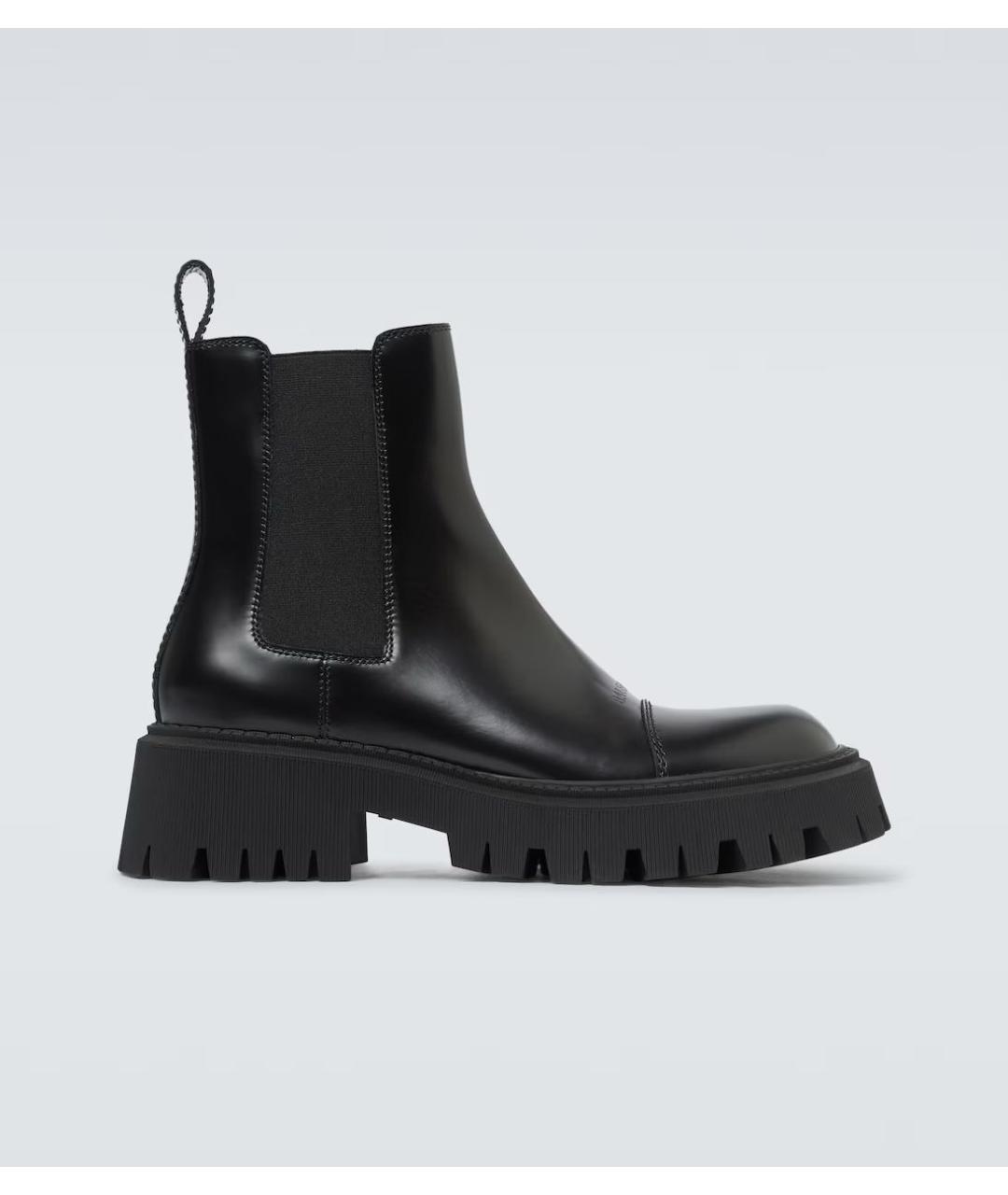 BALENCIAGA Черные кожаные ботинки, фото 7