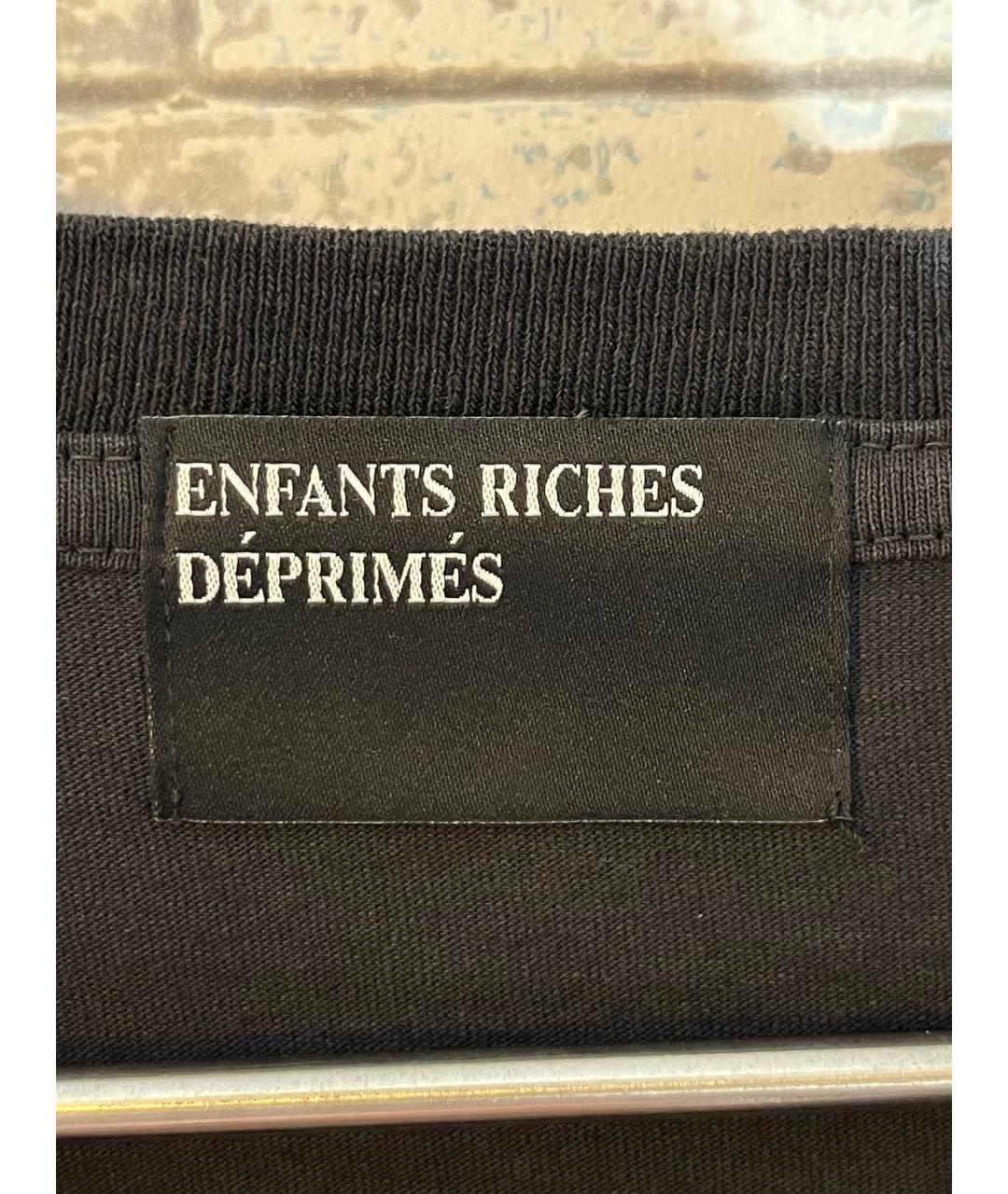 Enfants Riches Déprimés Черная хлопковая футболка, фото 3