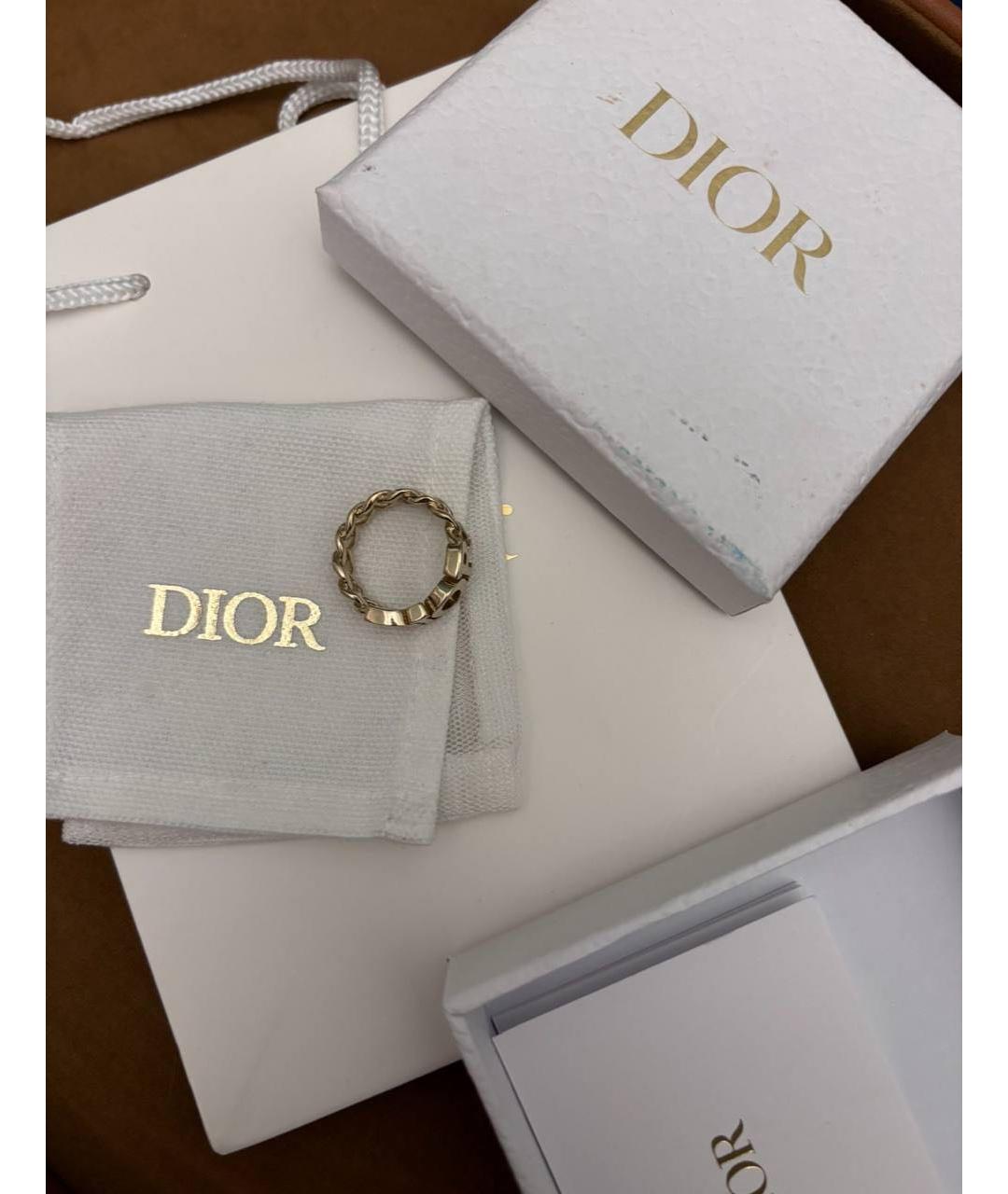 CHRISTIAN DIOR Золотое металлическое кольцо, фото 2