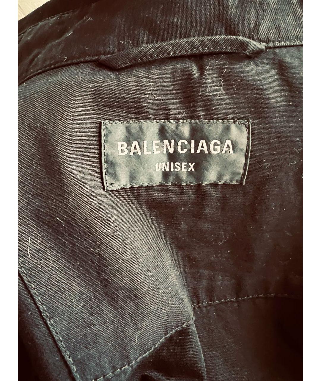 BALENCIAGA Черная хлопковая куртка, фото 6