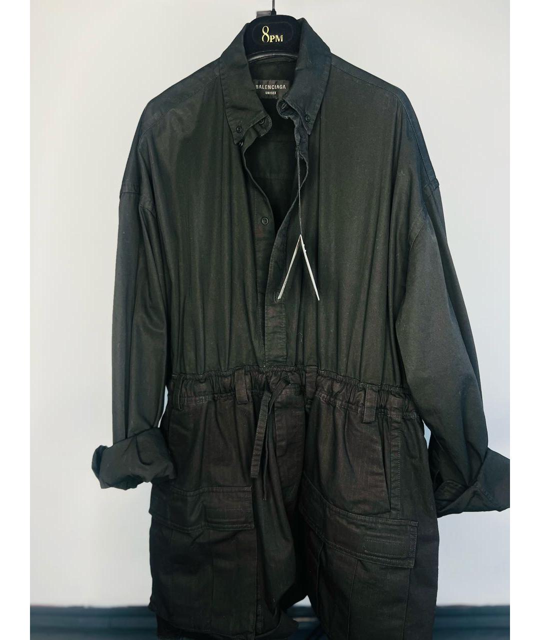 BALENCIAGA Черная хлопковая куртка, фото 9