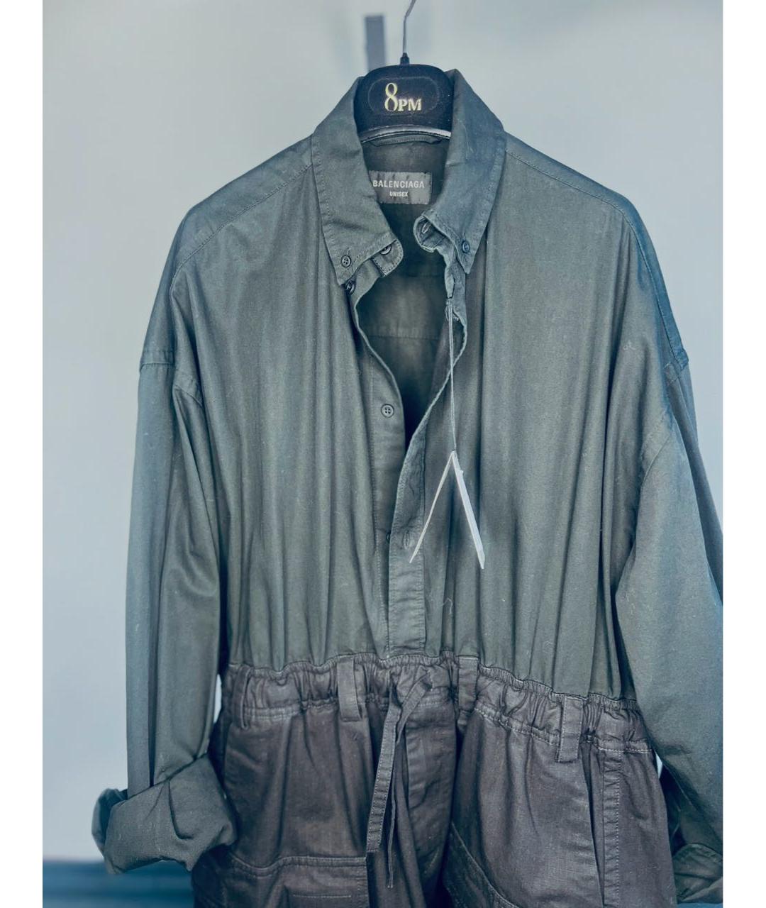 BALENCIAGA Черная хлопковая куртка, фото 5