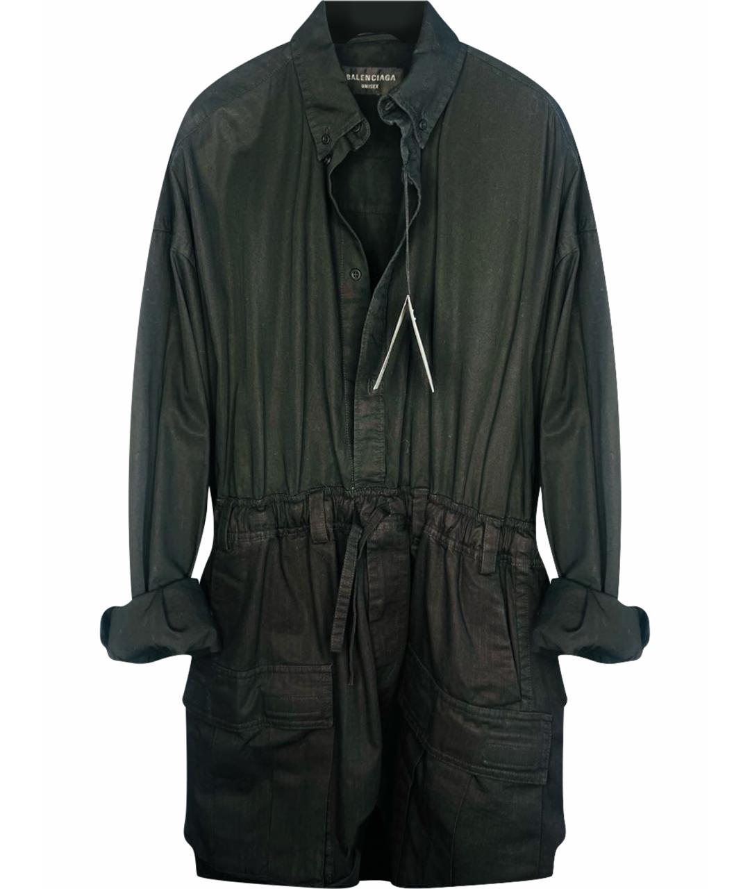 BALENCIAGA Черная хлопковая куртка, фото 1