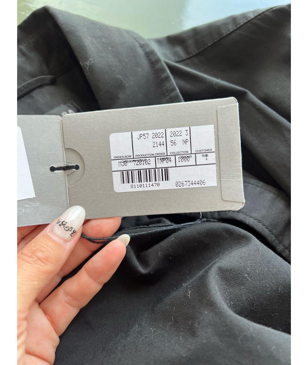 BALENCIAGA Черная хлопковая куртка, фото 7