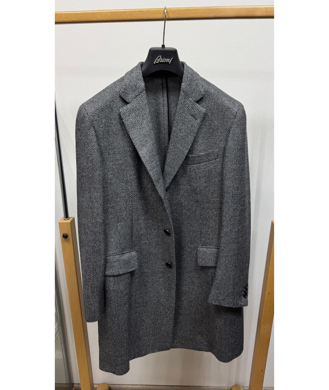 BRIONI Серое кашемировое пальто, фото 6