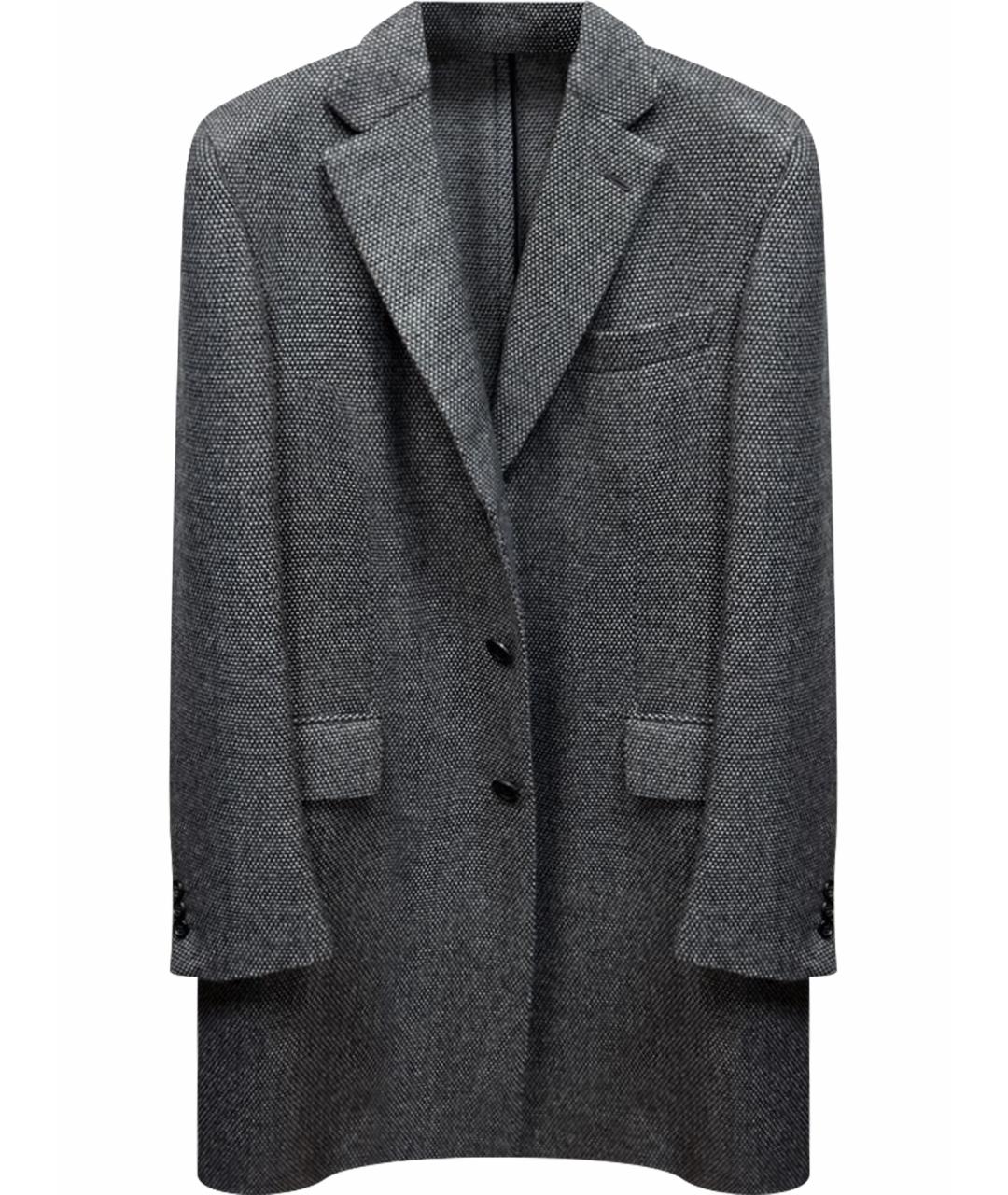 BRIONI Серое кашемировое пальто, фото 1
