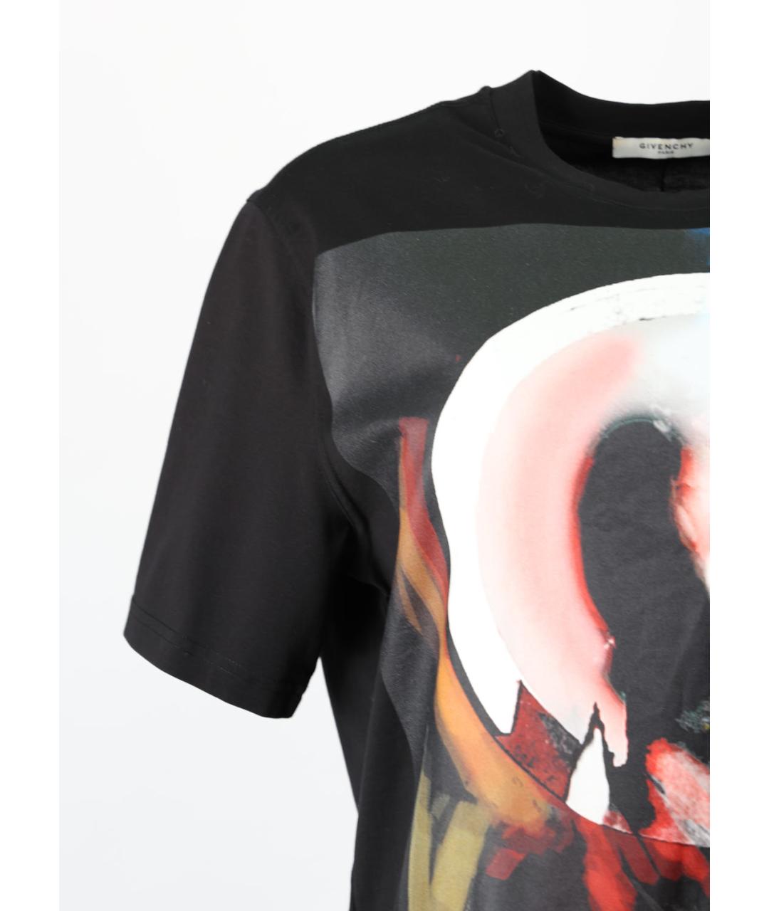 GIVENCHY Черная хлопковая футболка, фото 2