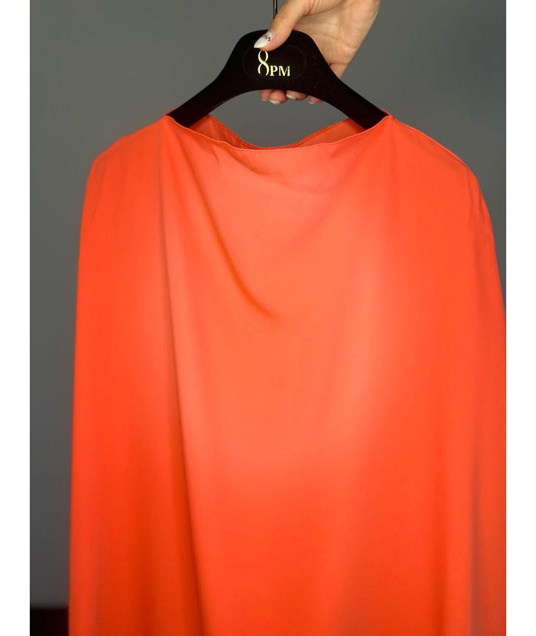 MM6 MAISON MARGIELA Оранжевая полиэстеровая блузы, фото 2