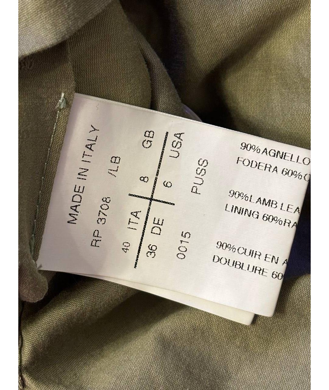 RICK OWENS Хаки куртка, фото 6