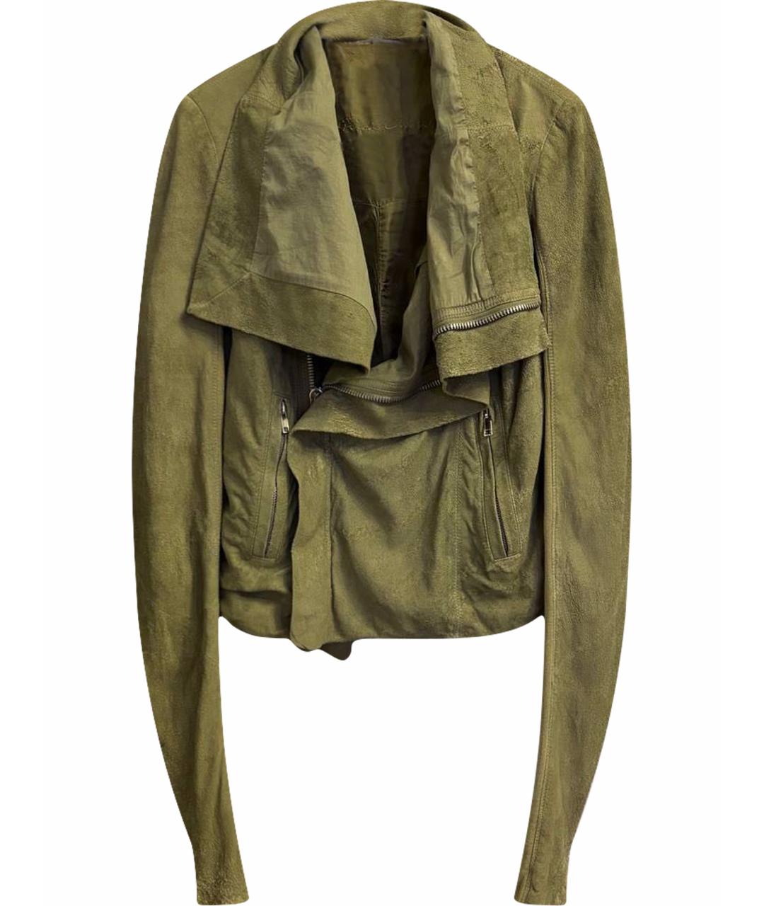 RICK OWENS Хаки куртка, фото 1