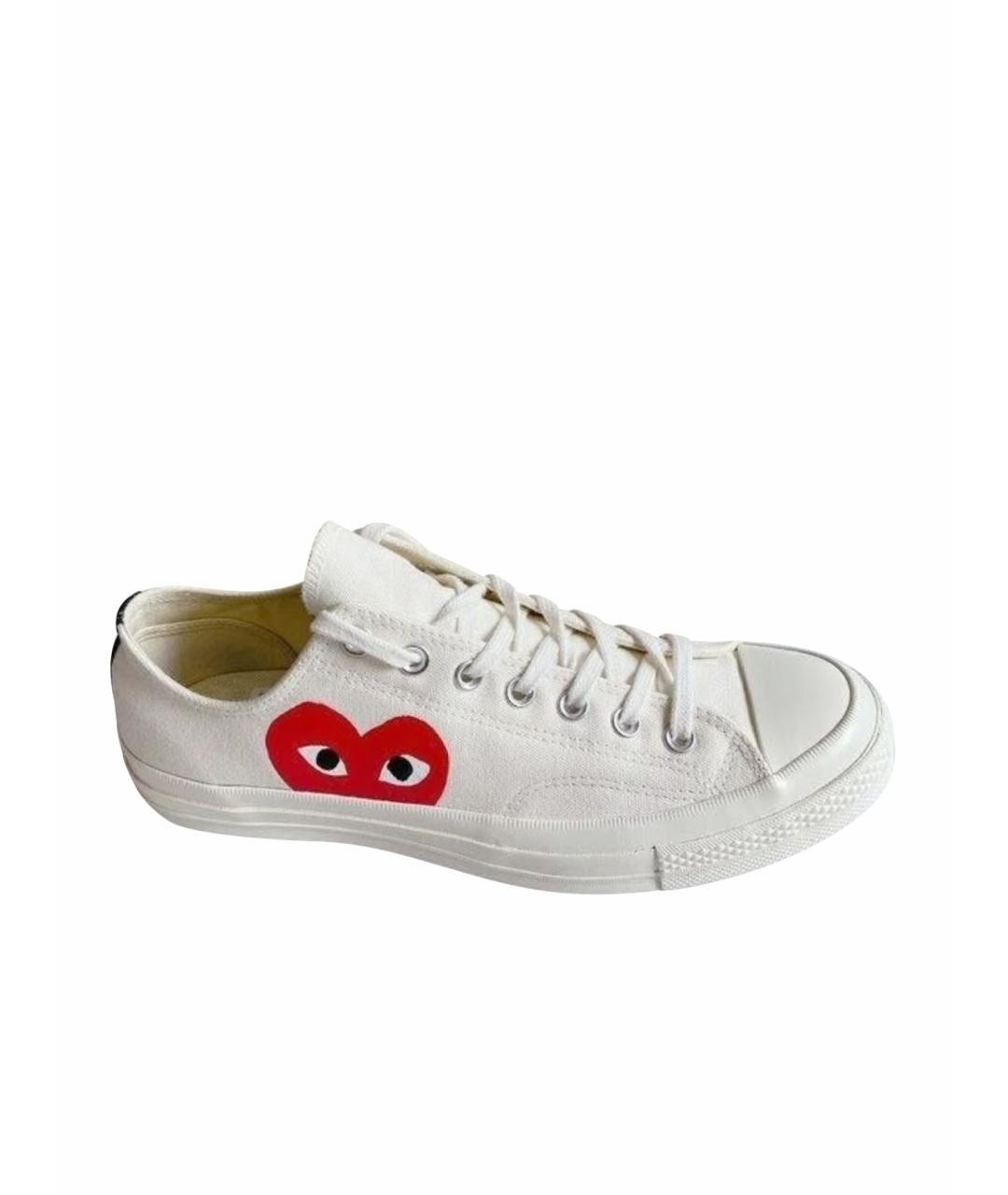 COMME DES GARÇONS PLAY Белые резиновые кеды, фото 10