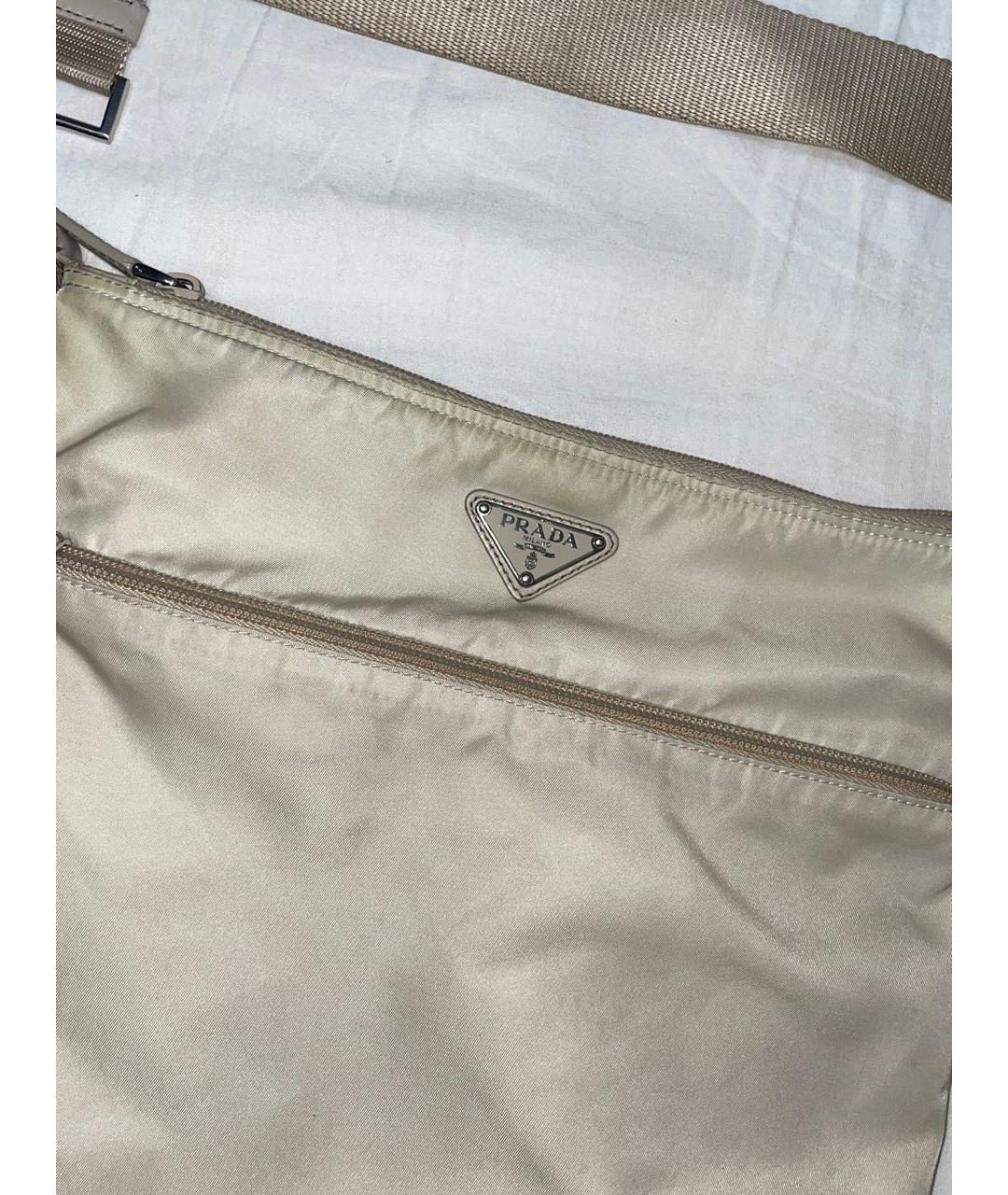 PRADA Бежевая сумка на плечо, фото 3
