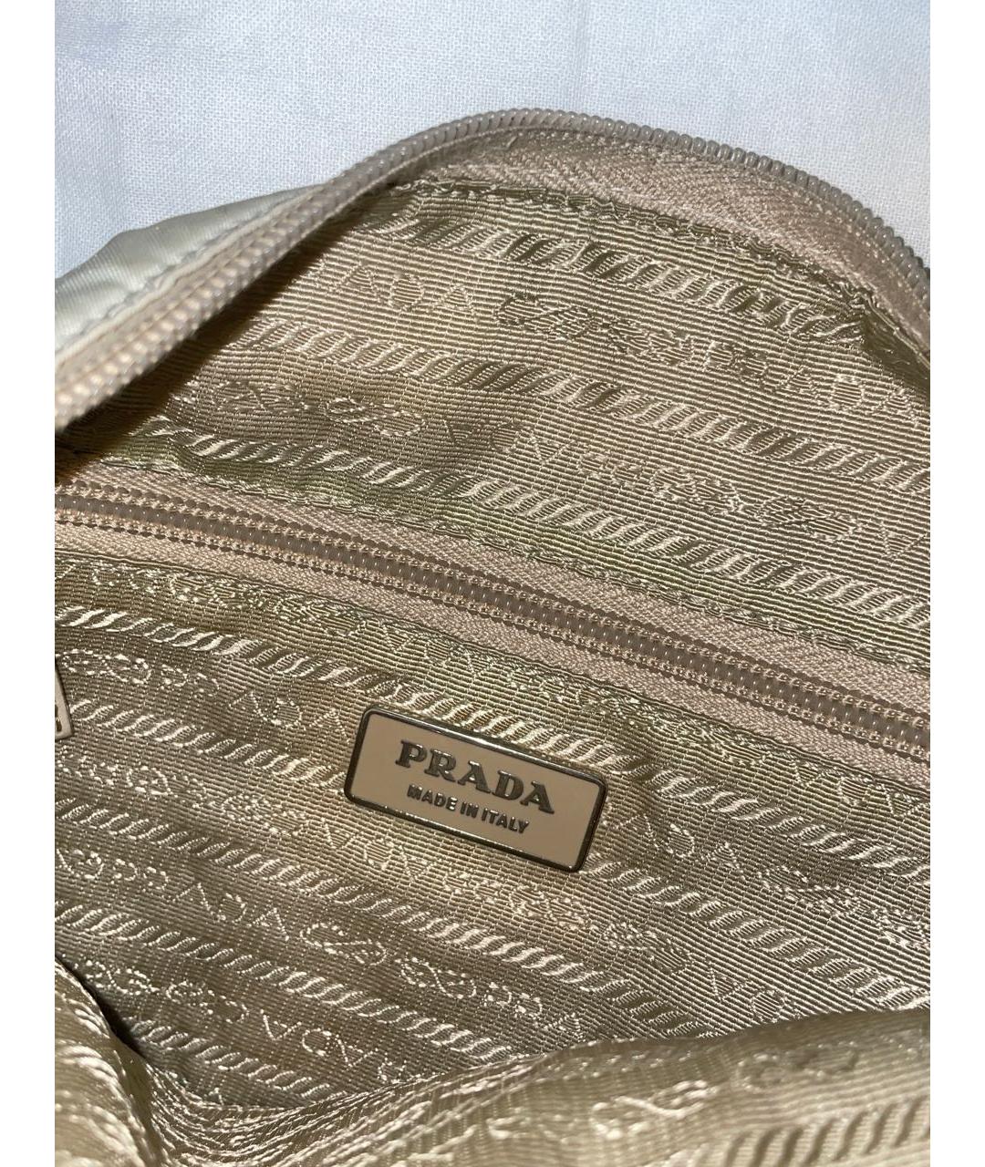 PRADA Бежевая сумка на плечо, фото 4
