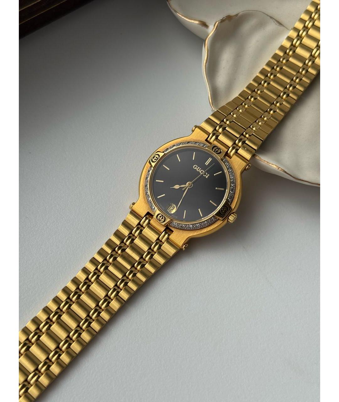 GUCCI Золотые позолоченные часы, фото 2