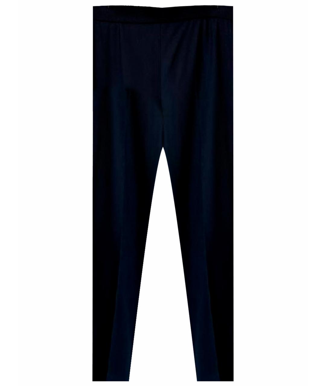 JIL SANDER Черные шерстяные прямые брюки, фото 1