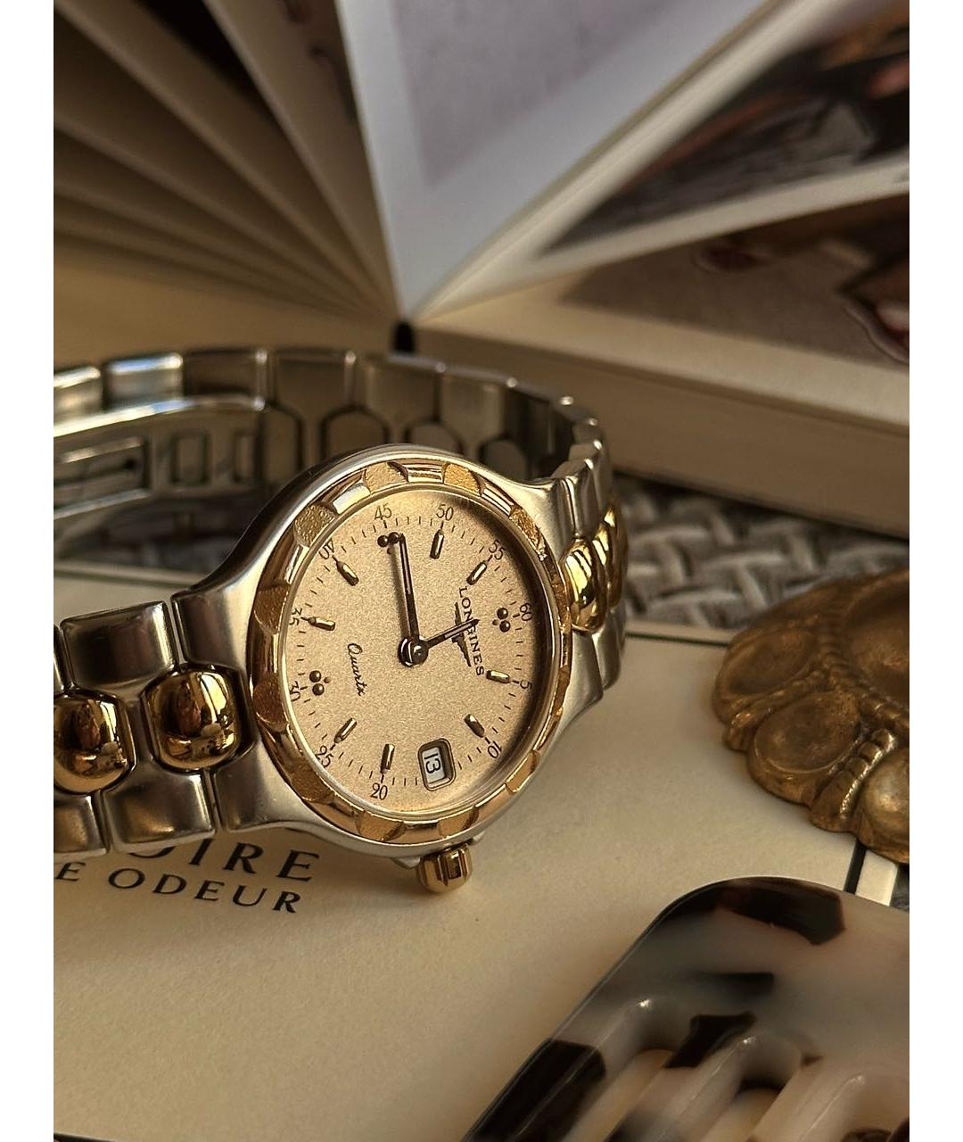 LONGINES Золотые позолоченные часы, фото 3
