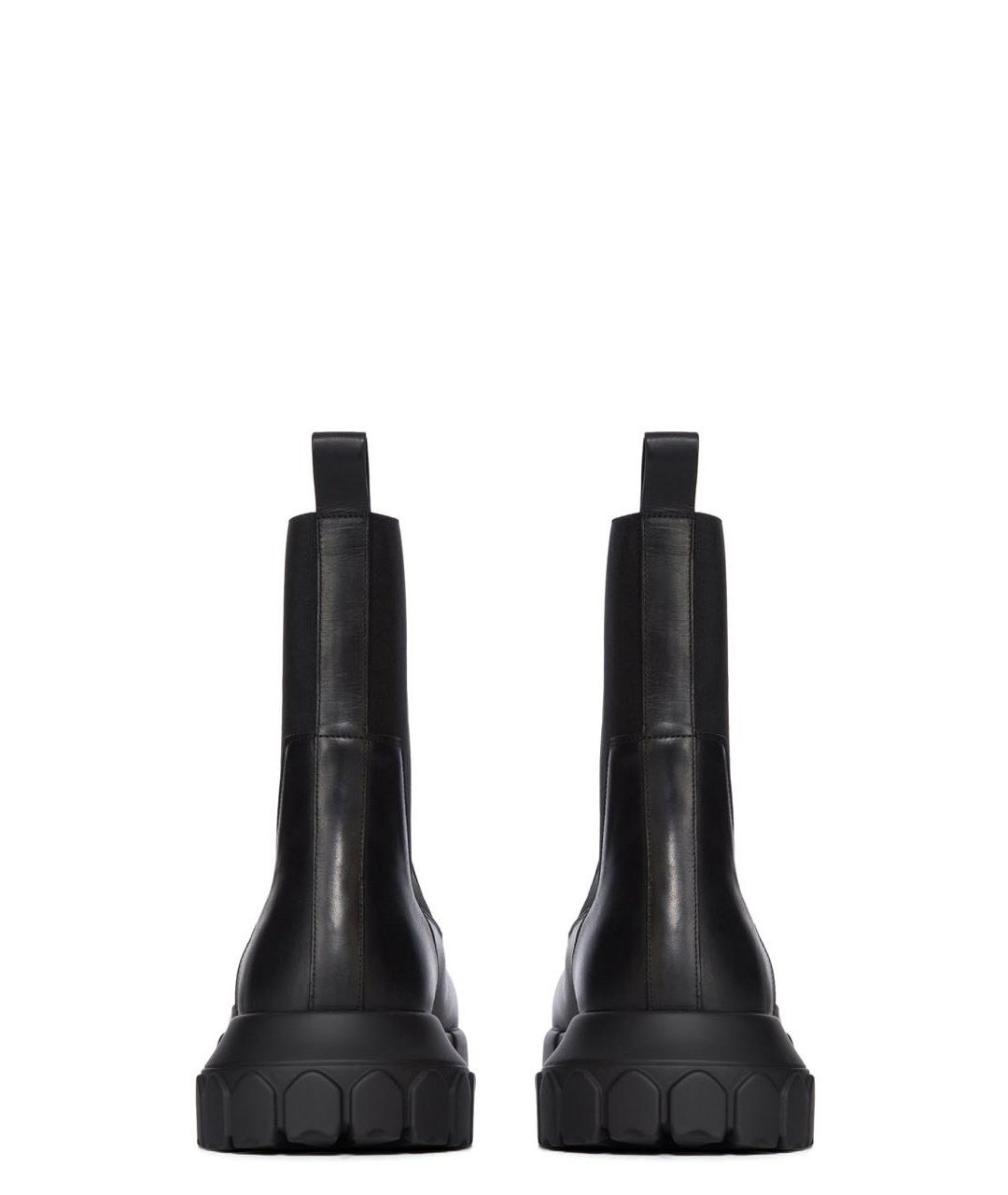 RICK OWENS Черные кожаные ботинки, фото 4