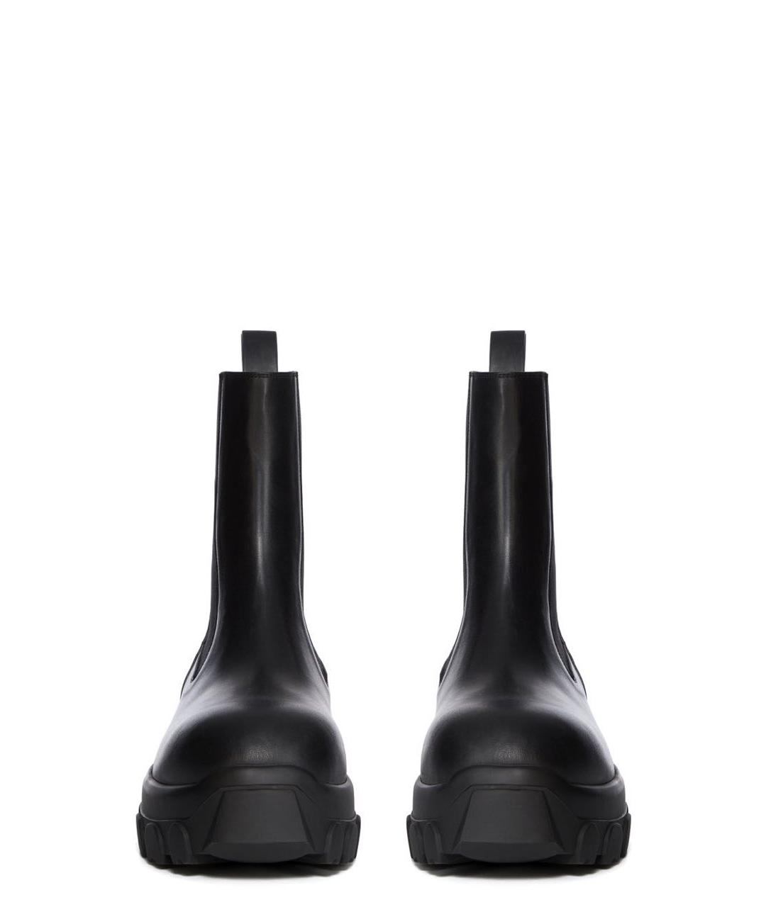 RICK OWENS Черные кожаные ботинки, фото 2