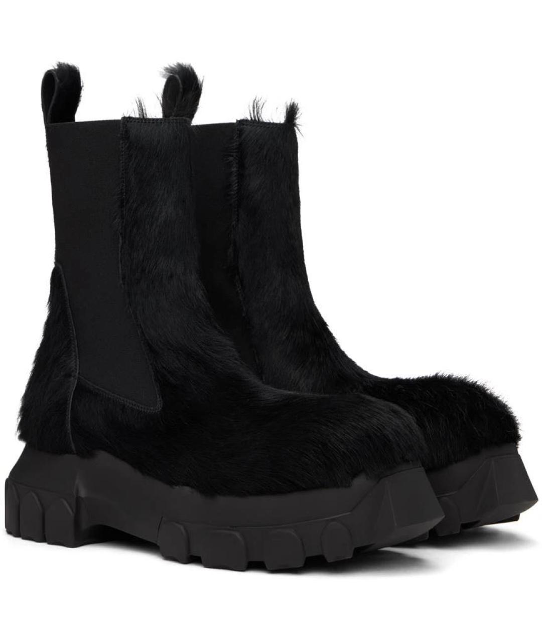 RICK OWENS Черные ботинки, фото 4