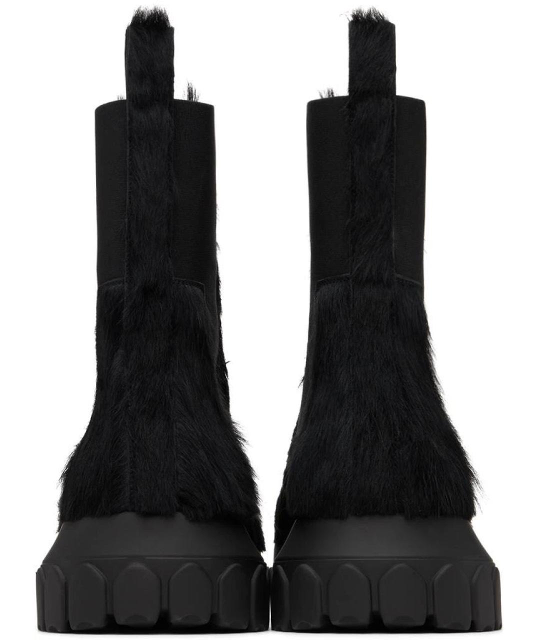 RICK OWENS Черные ботинки, фото 2
