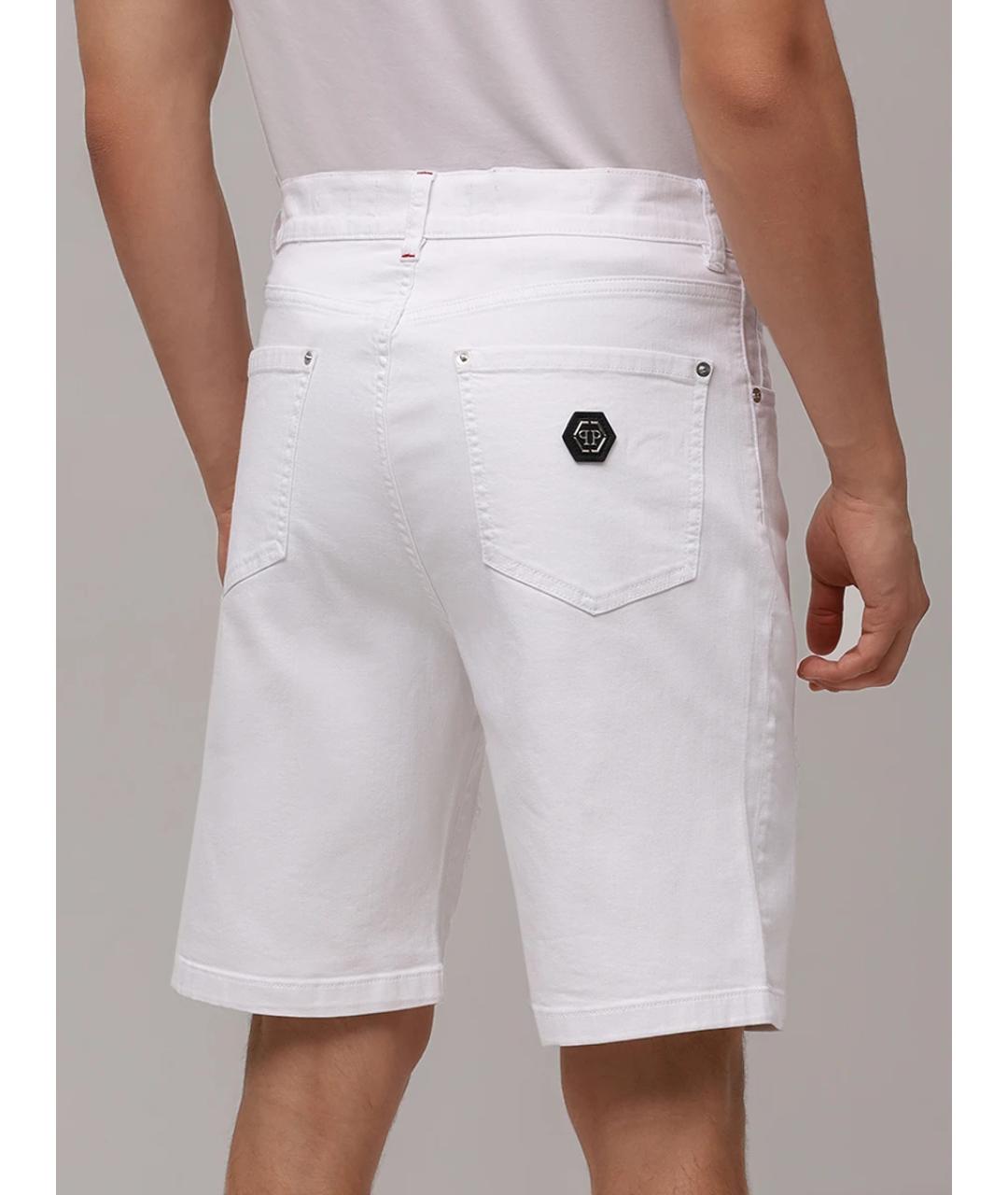PHILIPP PLEIN Белые шорты, фото 3