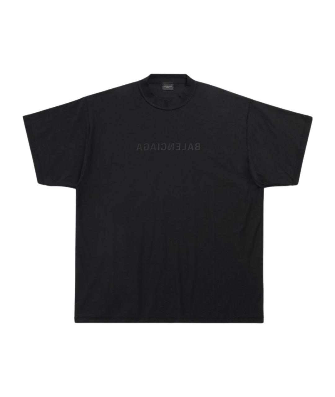 BALENCIAGA Черная футболка, фото 1