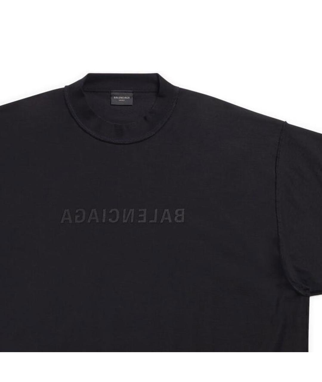 BALENCIAGA Черная футболка, фото 7