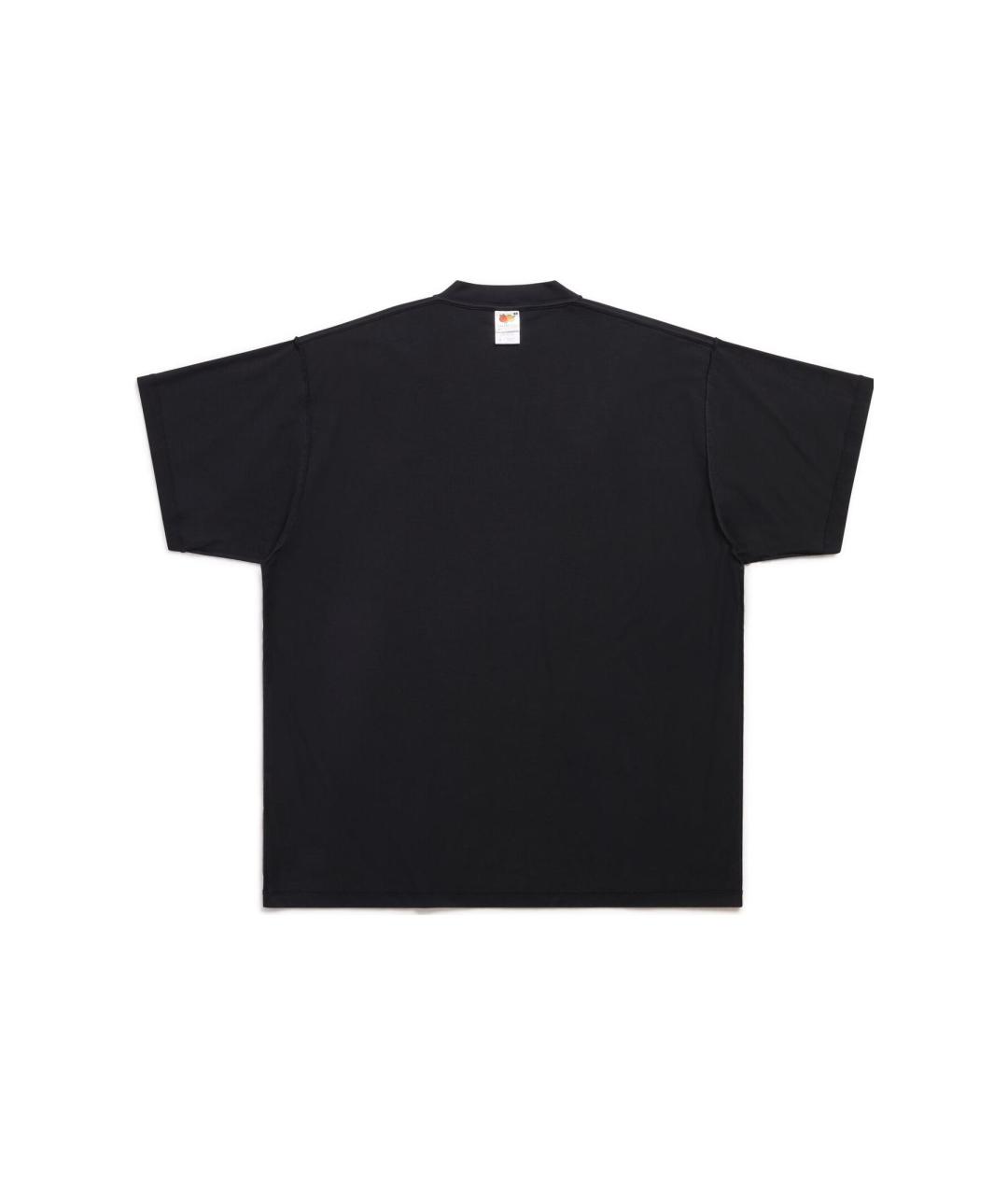 BALENCIAGA Черная футболка, фото 2