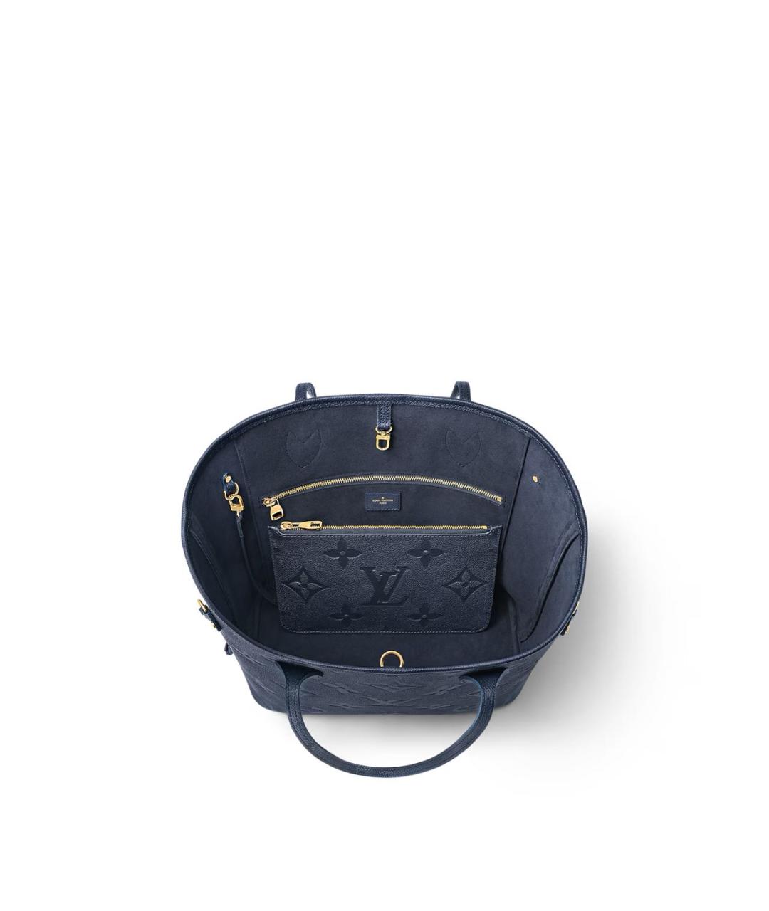 LOUIS VUITTON Темно-синяя сумка тоут, фото 4