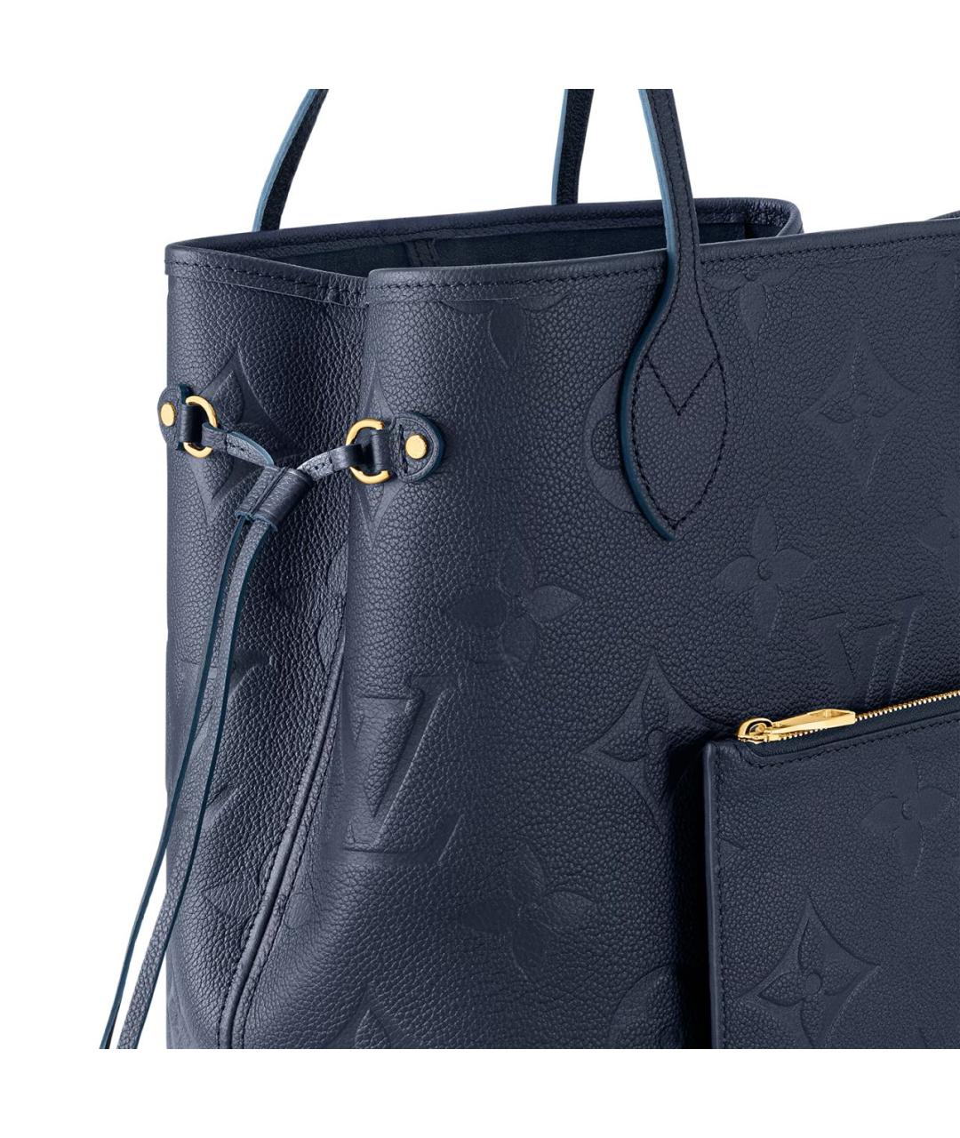 LOUIS VUITTON Темно-синяя сумка тоут, фото 2