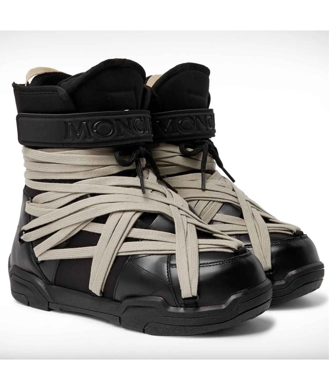 RICK OWENS Черные высокие ботинки, фото 2
