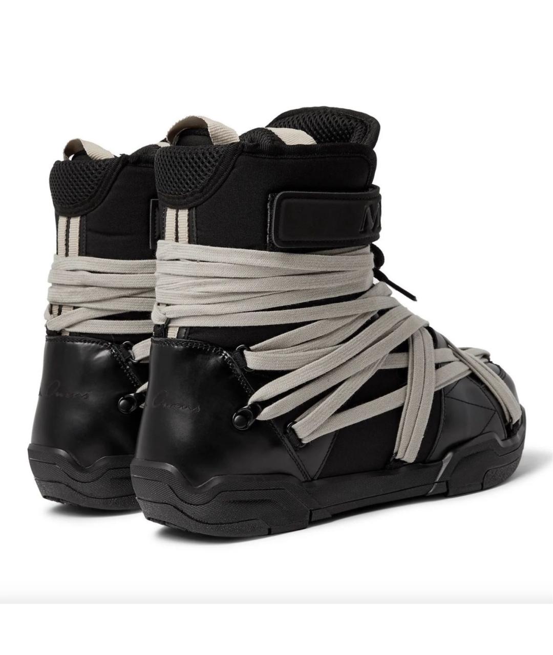 RICK OWENS Черные высокие ботинки, фото 3