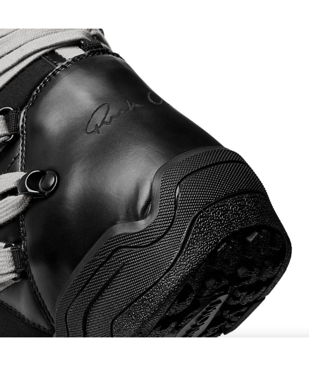 RICK OWENS Черные высокие ботинки, фото 4