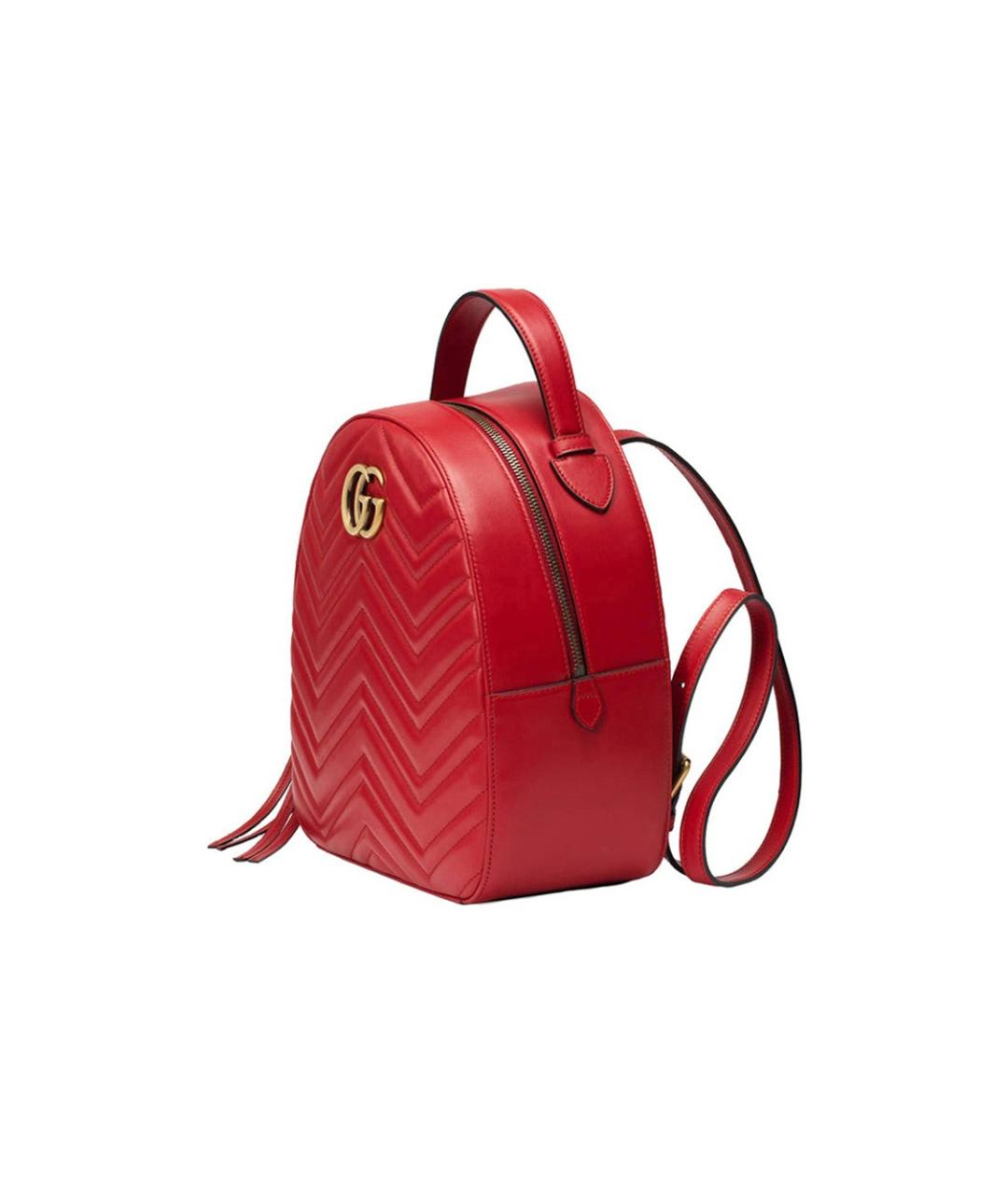 GUCCI Красный кожаный рюкзак, фото 2