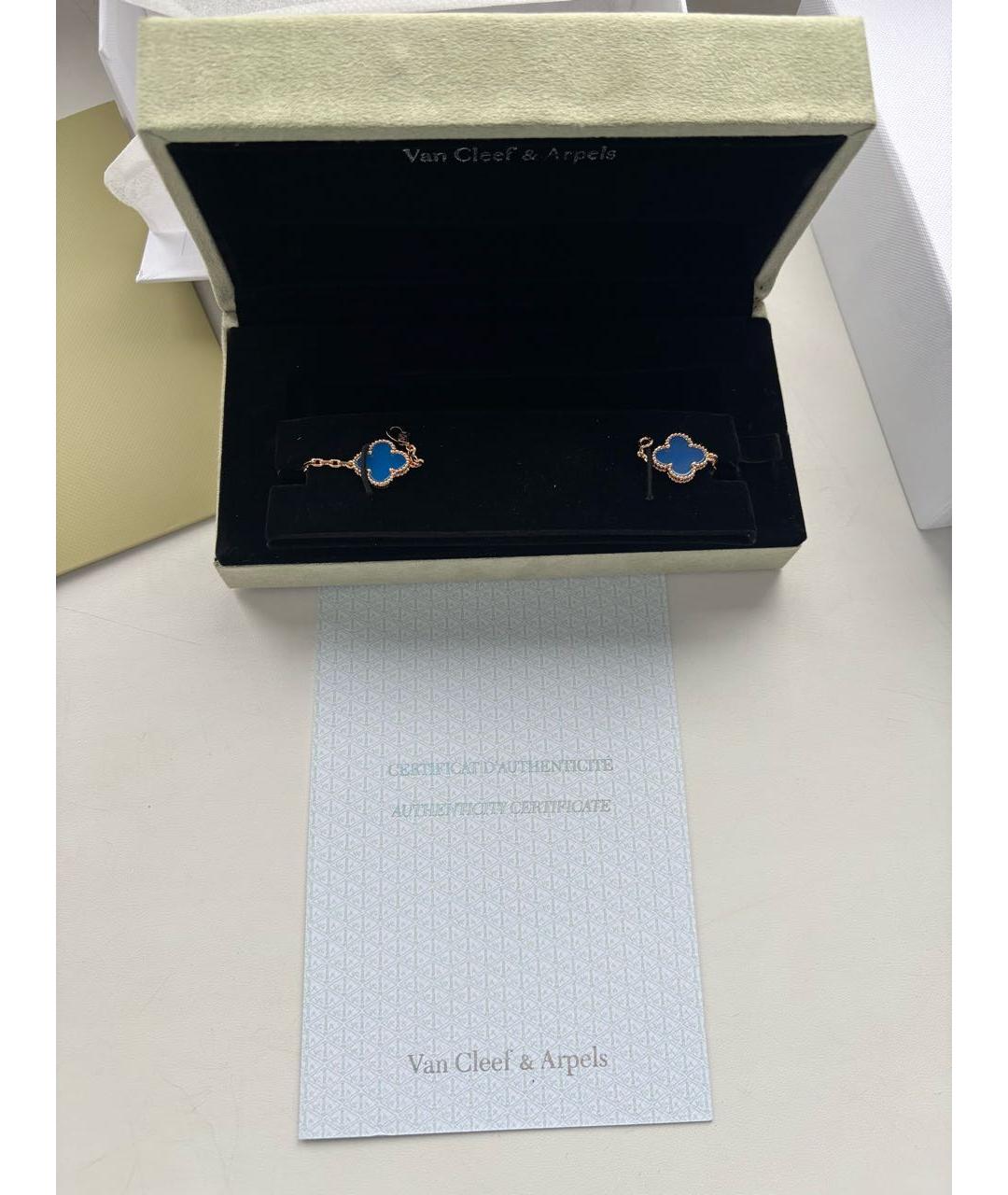 VAN CLEEF & ARPELS Синий браслет из желтого золота, фото 2