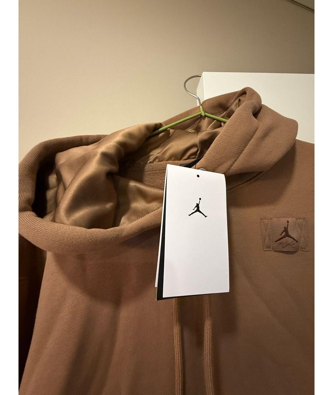NIKE Коричневый хлопко-эластановый спортивные костюмы, фото 4