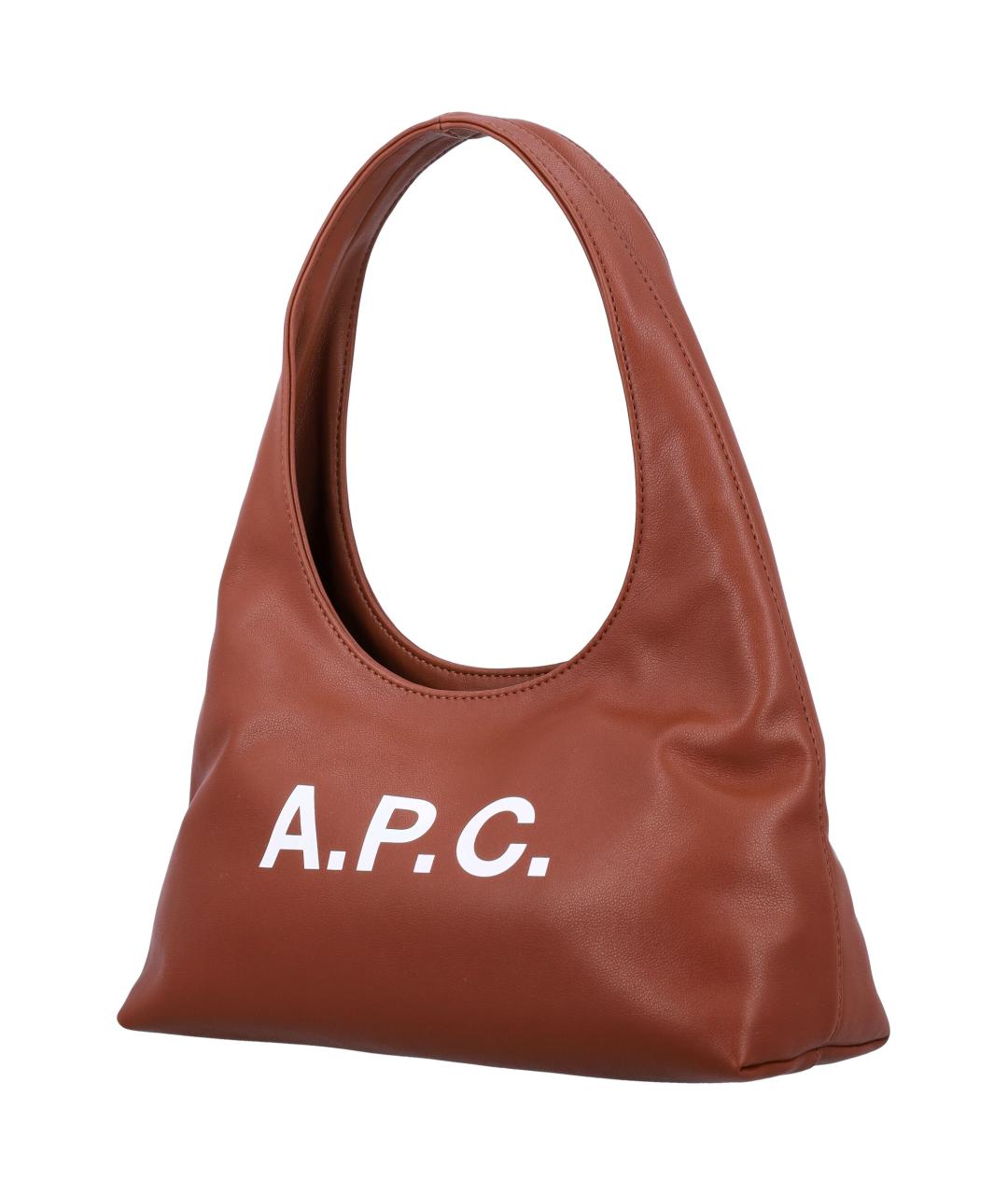 A.P.C. Коричневая сумка тоут, фото 3