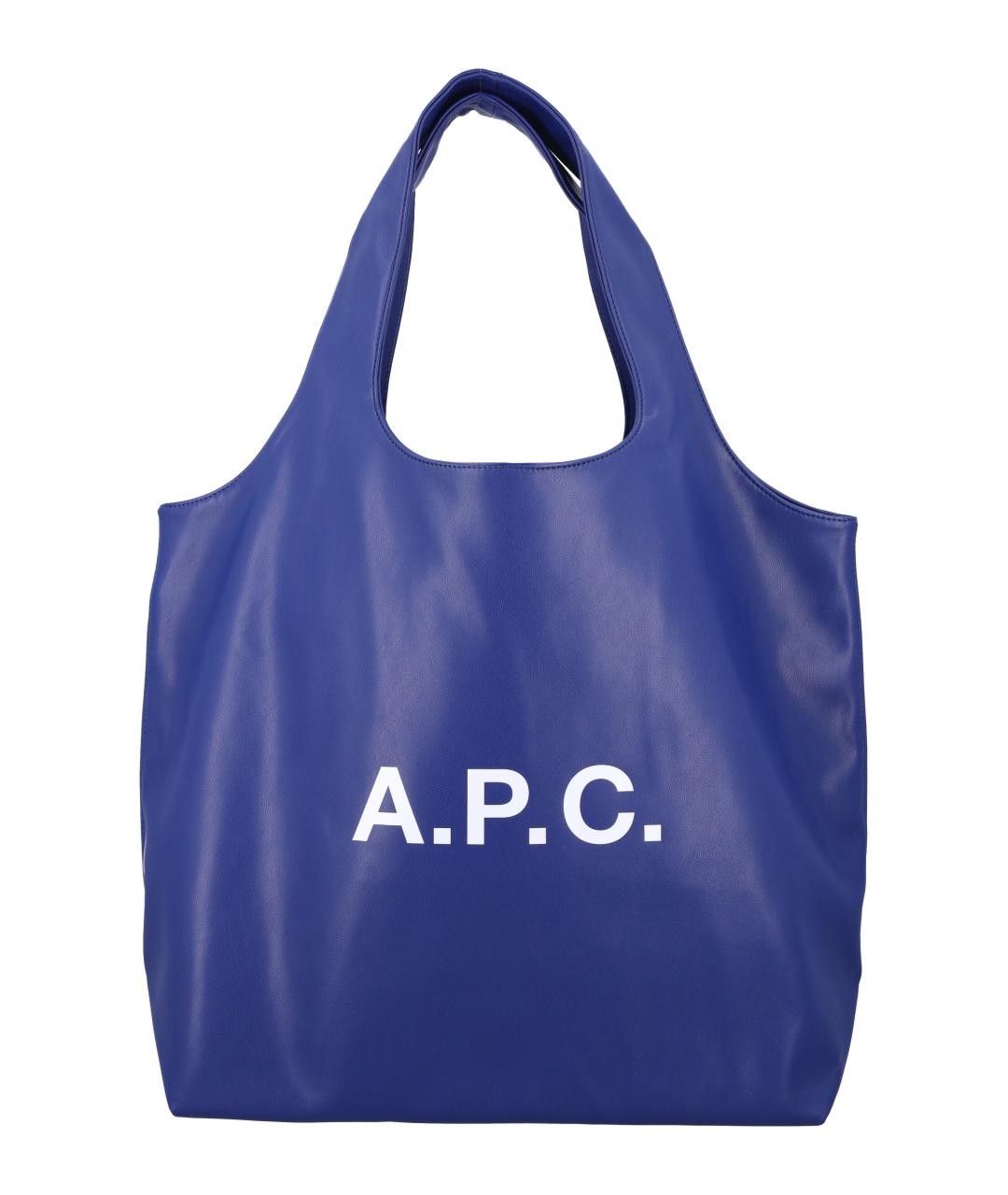 A.P.C. Синяя сумка тоут, фото 1