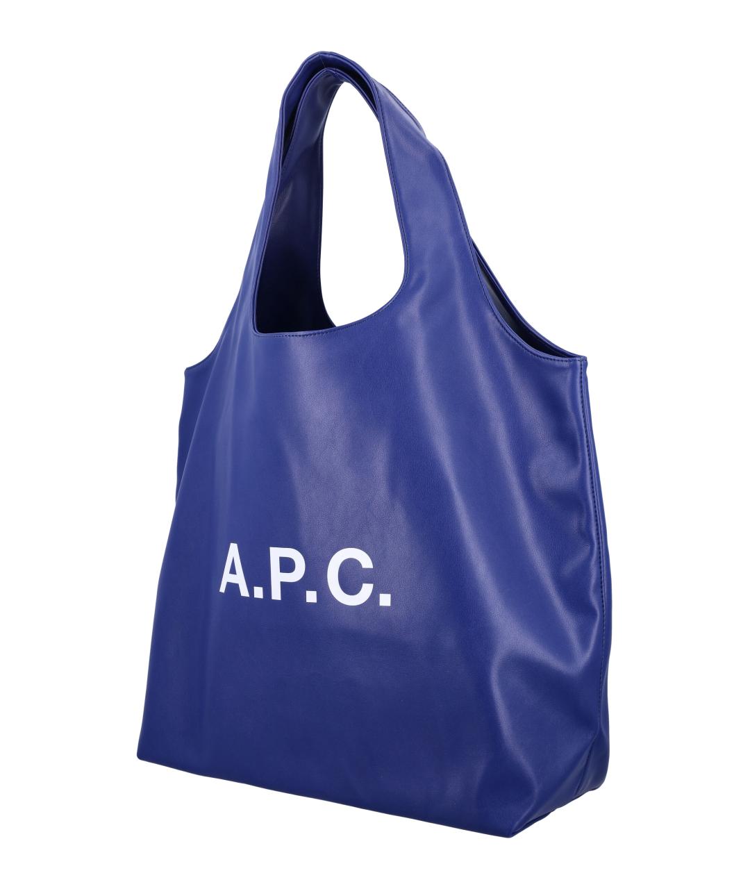 A.P.C. Синяя сумка тоут, фото 3