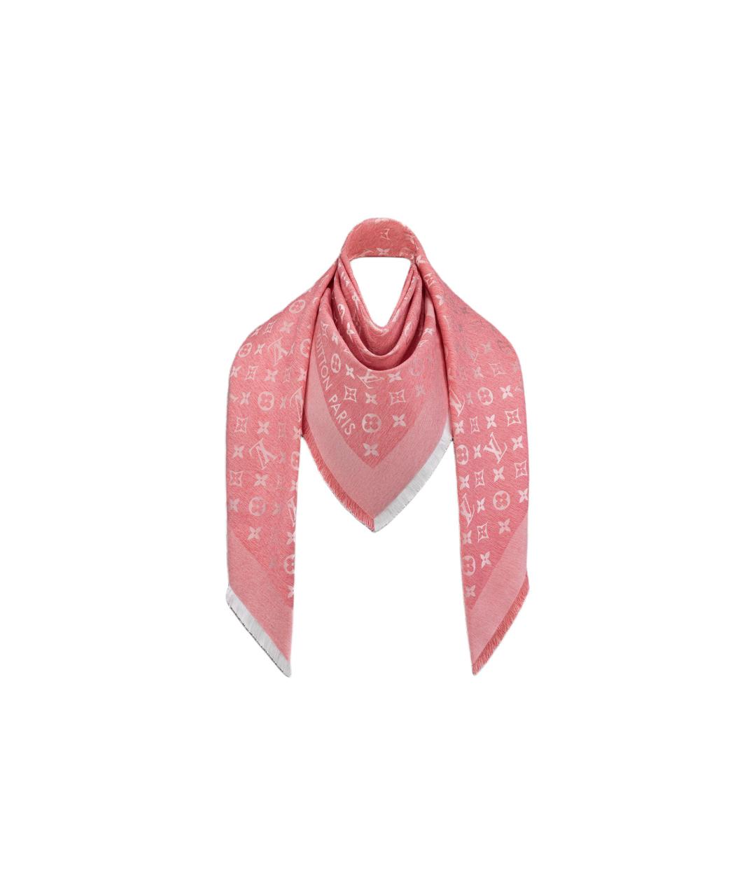 LOUIS VUITTON Розовый платок, фото 1