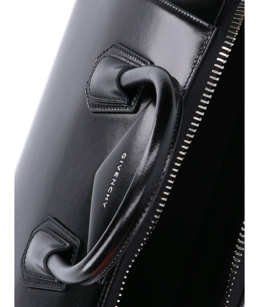 GIVENCHY Черная кожаная сумка тоут, фото 4