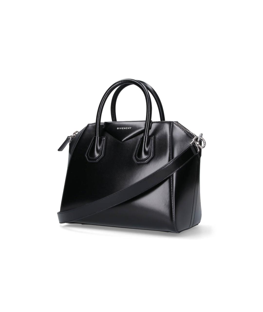 GIVENCHY Черная кожаная сумка тоут, фото 2