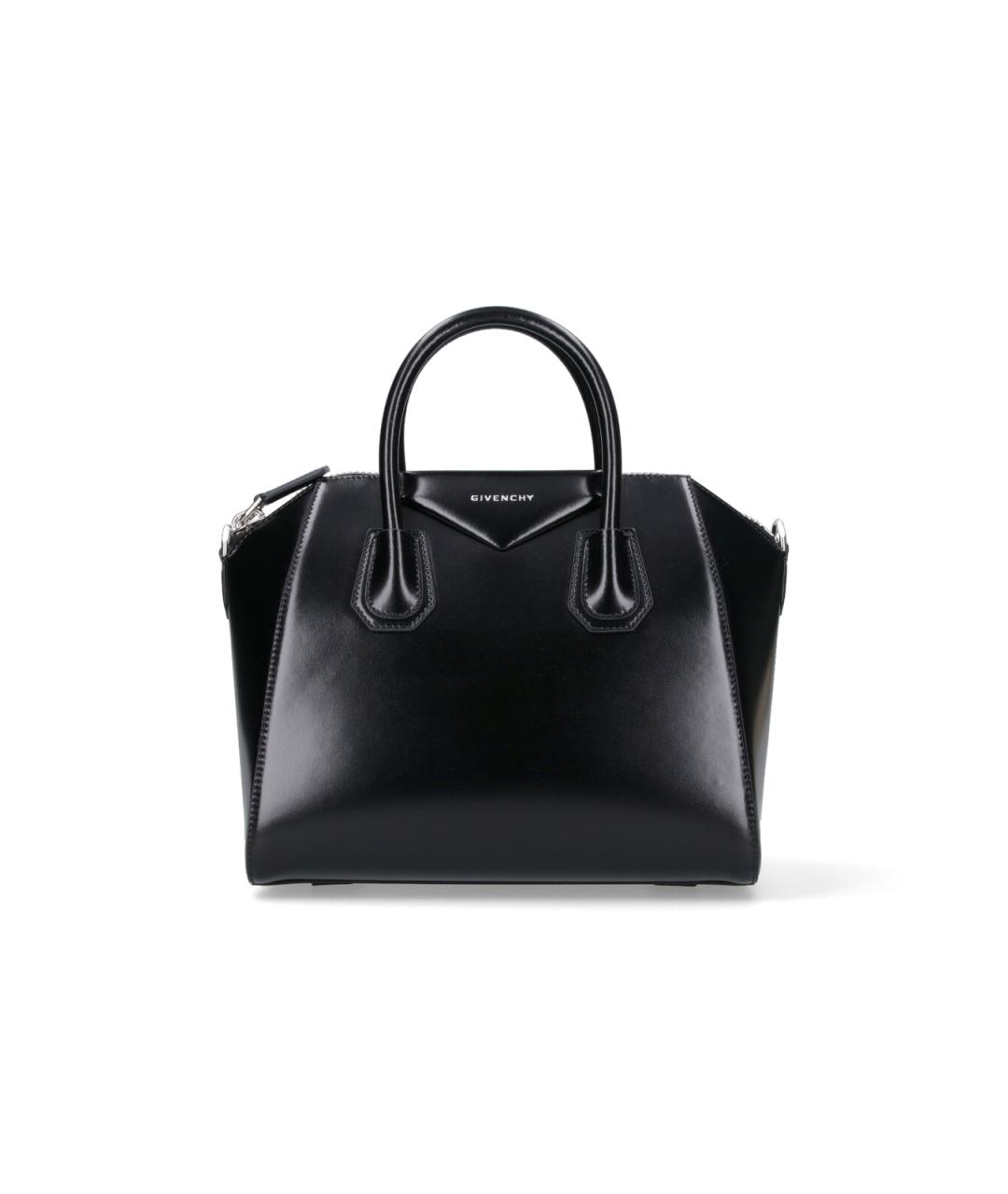 GIVENCHY Черная кожаная сумка тоут, фото 1