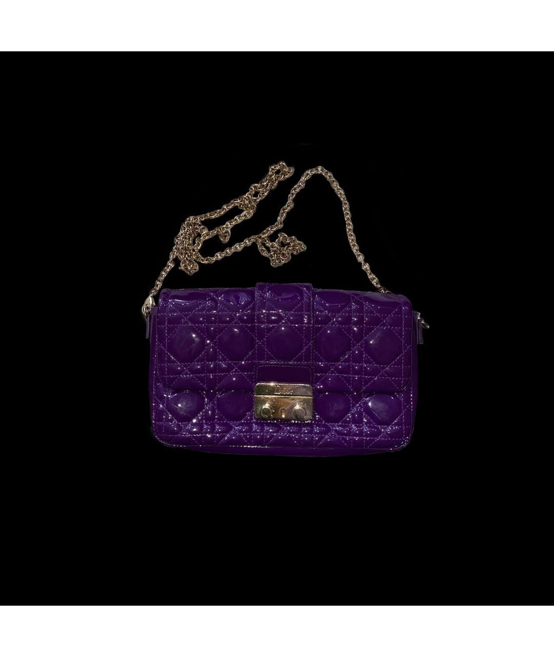 CHRISTIAN DIOR PRE-OWNED Фиолетовая кожаная сумка тоут, фото 6