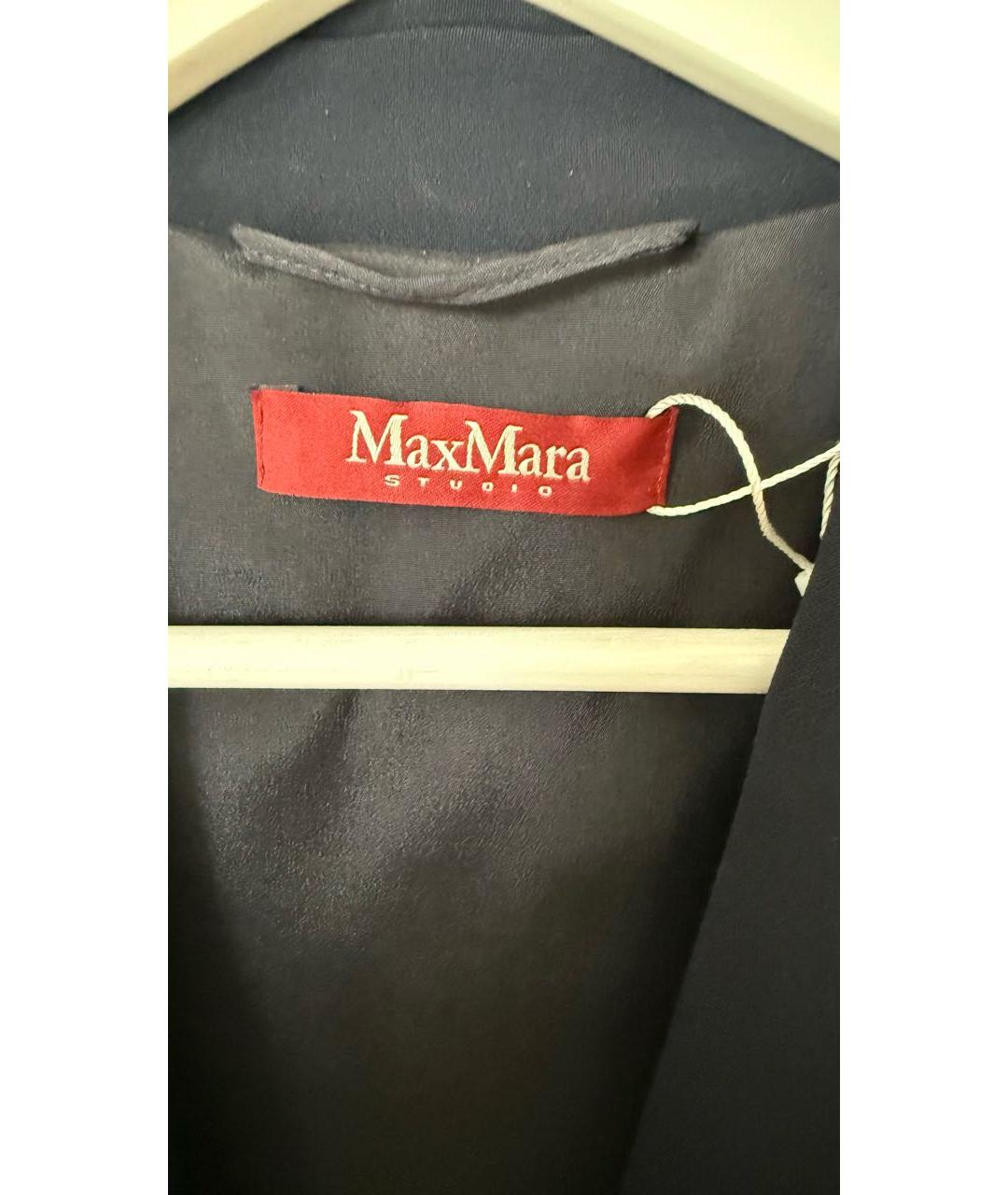 MAX MARA STUDIO Темно-синий жилет, фото 3